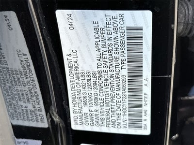 2024 Honda Accord LX