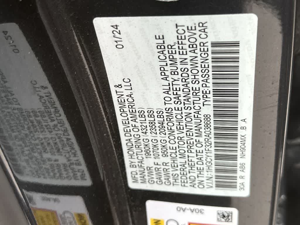 2024 Honda Accord EX