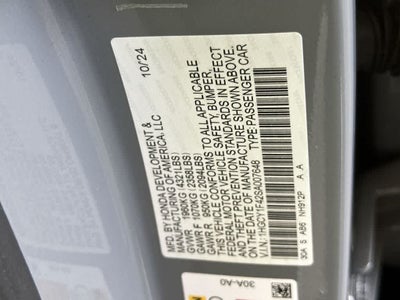 2025 Honda Accord SE