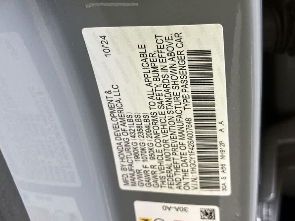 2025 Honda Accord SE