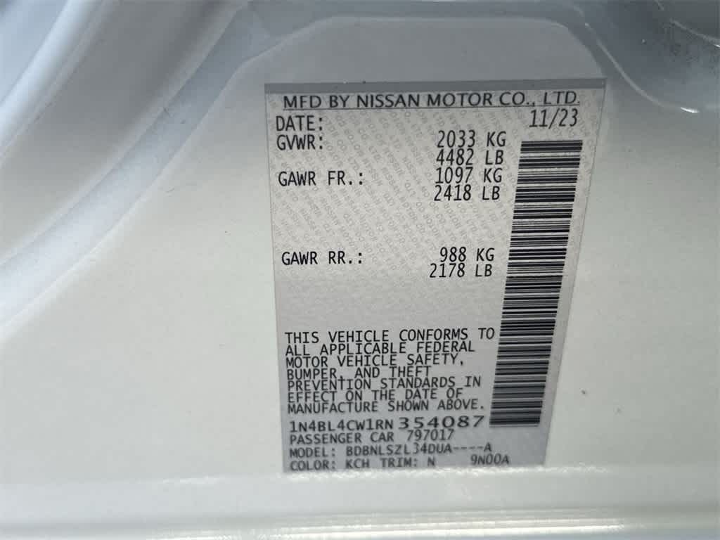 2024 Nissan Altima 2.5 SR