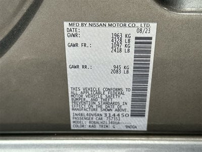 2024 Nissan Altima 2.5 SV