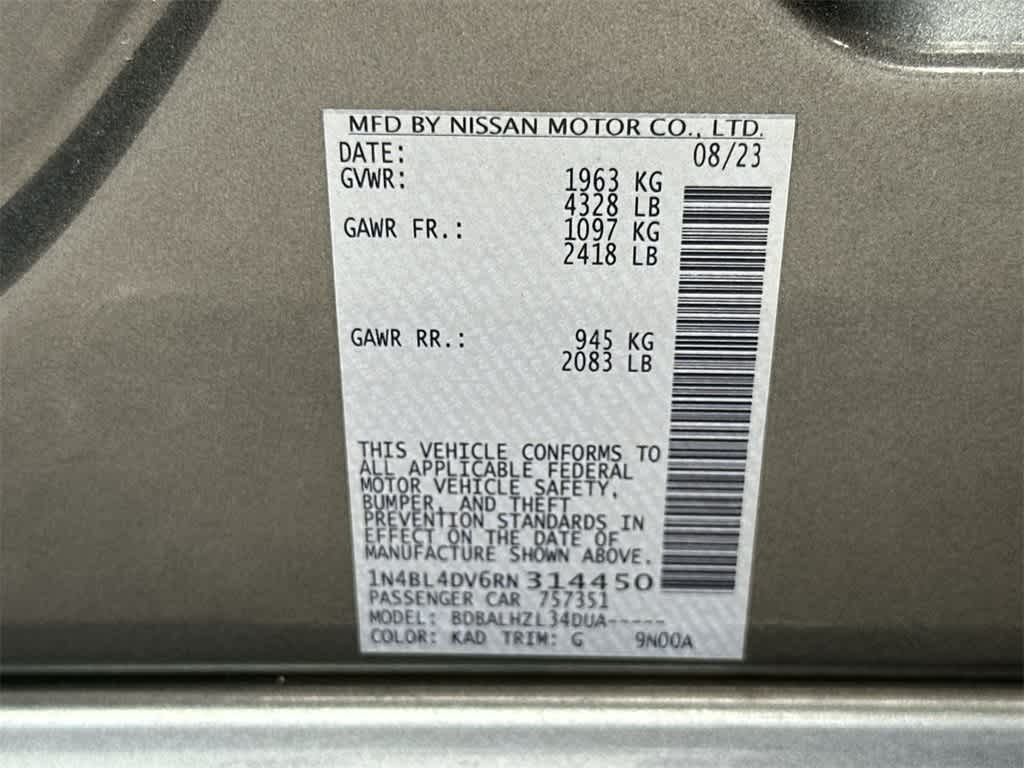 2024 Nissan Altima 2.5 SV