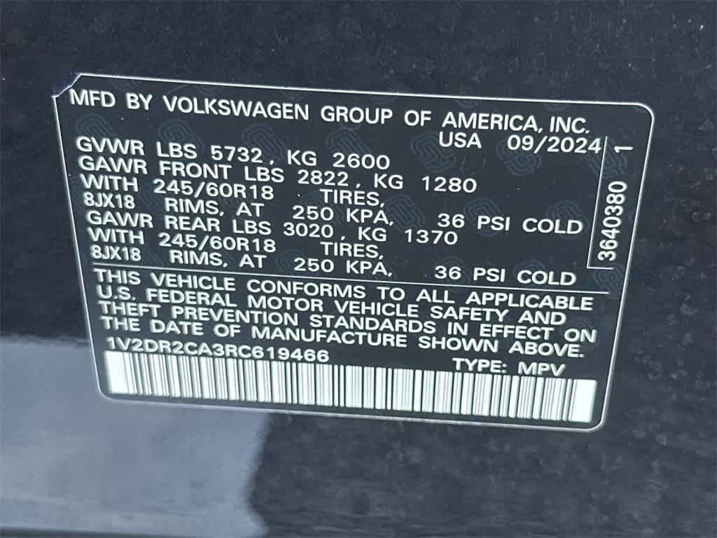 2024 Volkswagen Atlas 2.0T SE