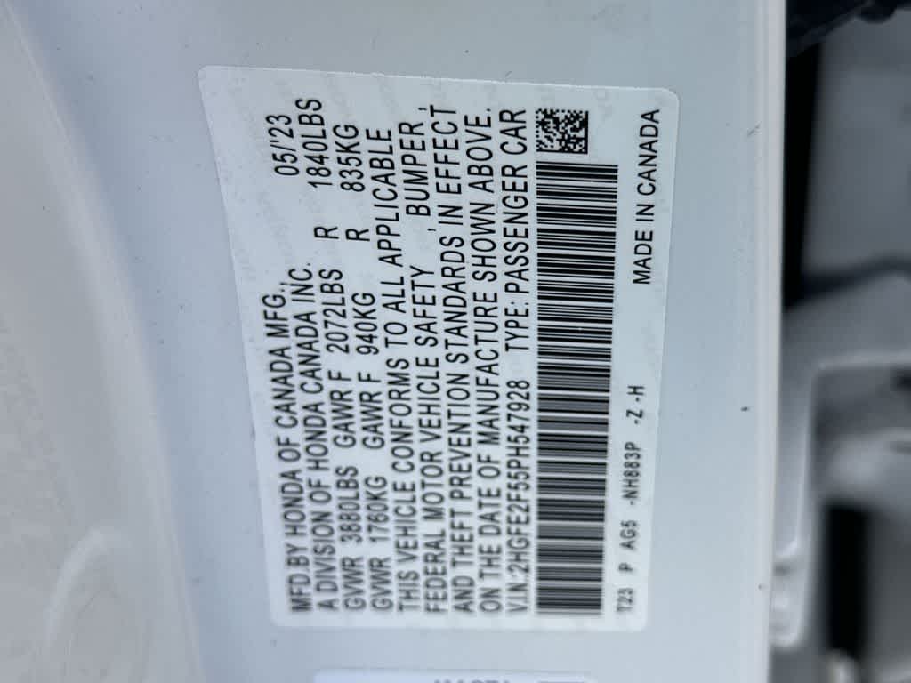 2023 Honda Civic Sport