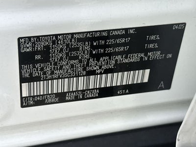 2025 Toyota RAV4 LE