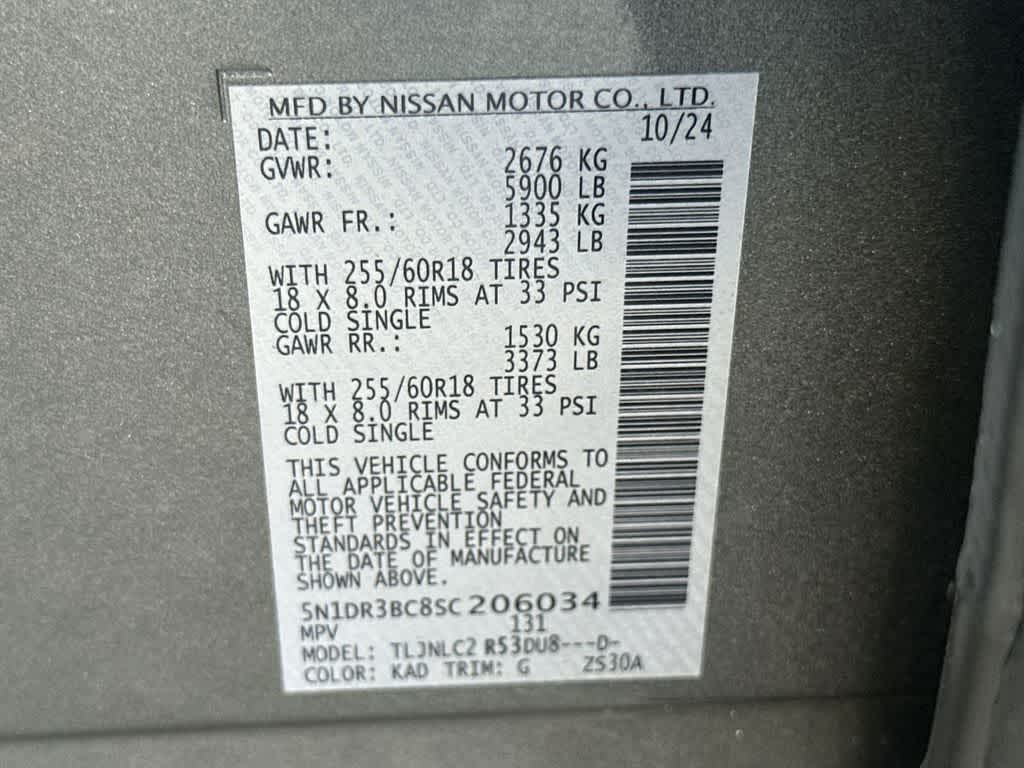 2025 Nissan Pathfinder SV