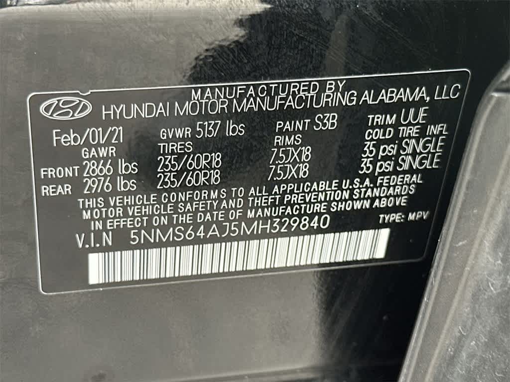 2021 Hyundai Santa Fe SEL