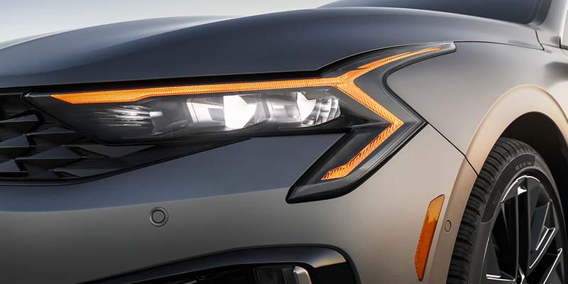 2026 Kia K5 LED headlight close-up design