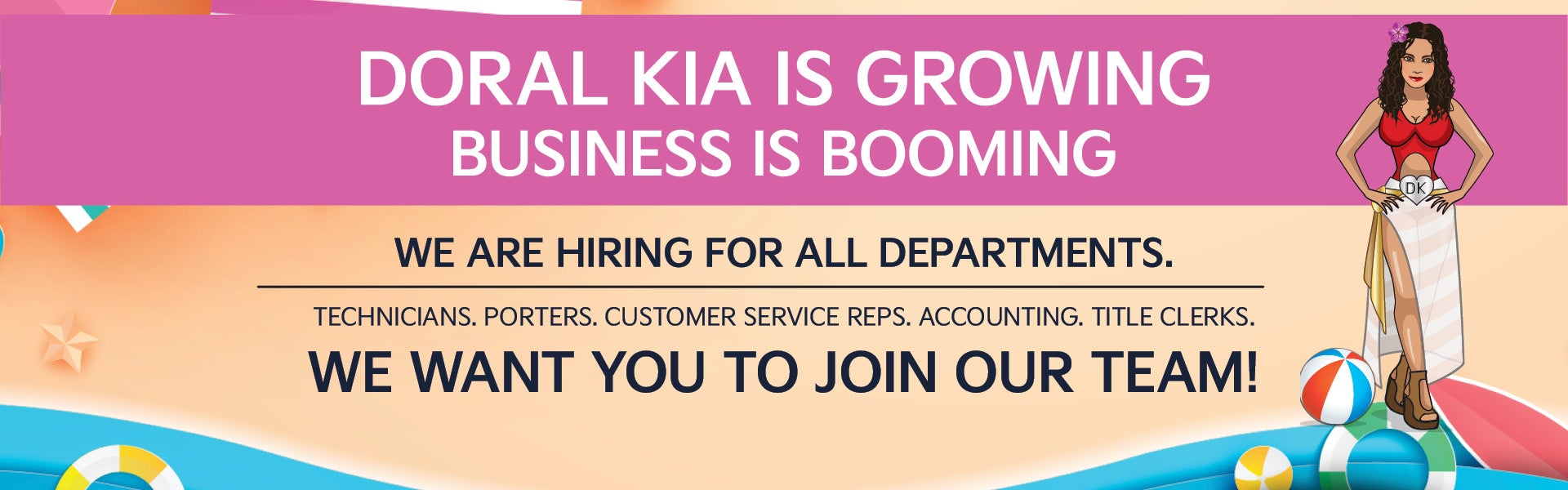 Now Hiring at Doral Kia!